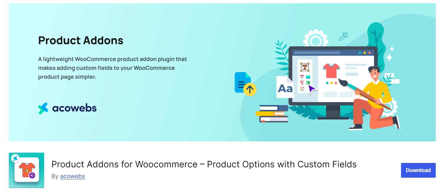 product addons by acowebs