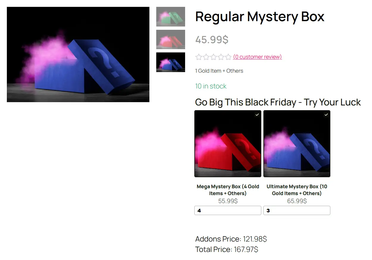 Mystery Box Offers for BFCM