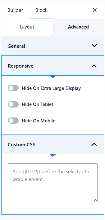 Responsiveness and Custom CSS Settings for the PostX Tabs Block