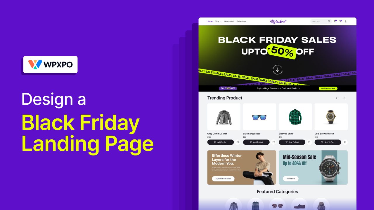 How to design a black friday landing page