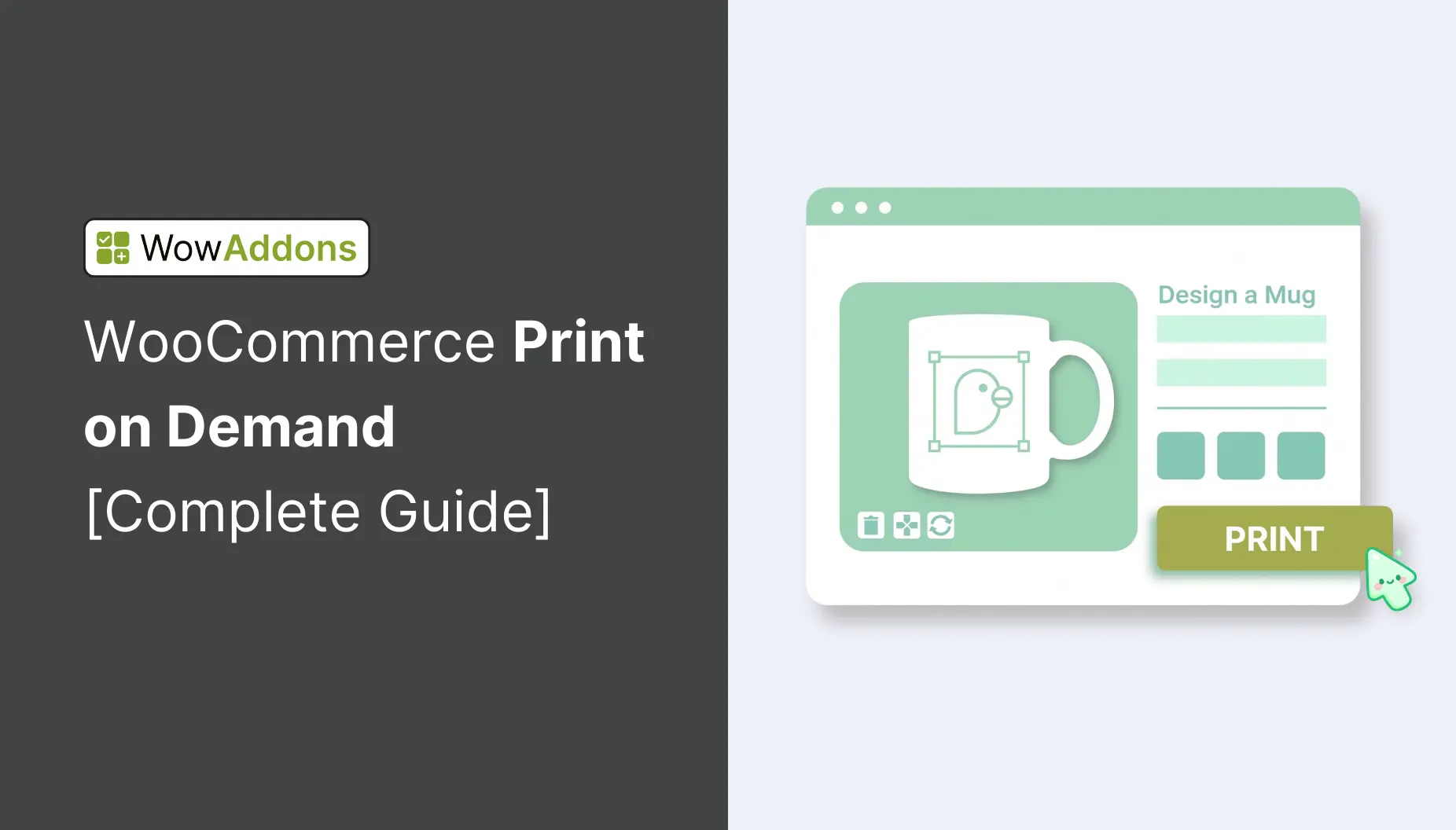 Blog post banner for WooCommerce print on demand