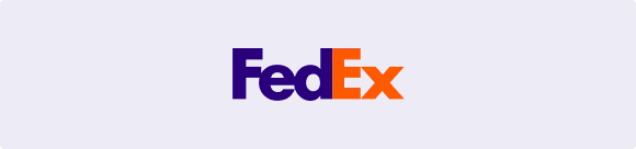 FedEx delivery carrier logo representing compatibility with WowShipping.