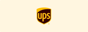 UPS logistics carrier logo used indicating WowShipping shipping integrations.