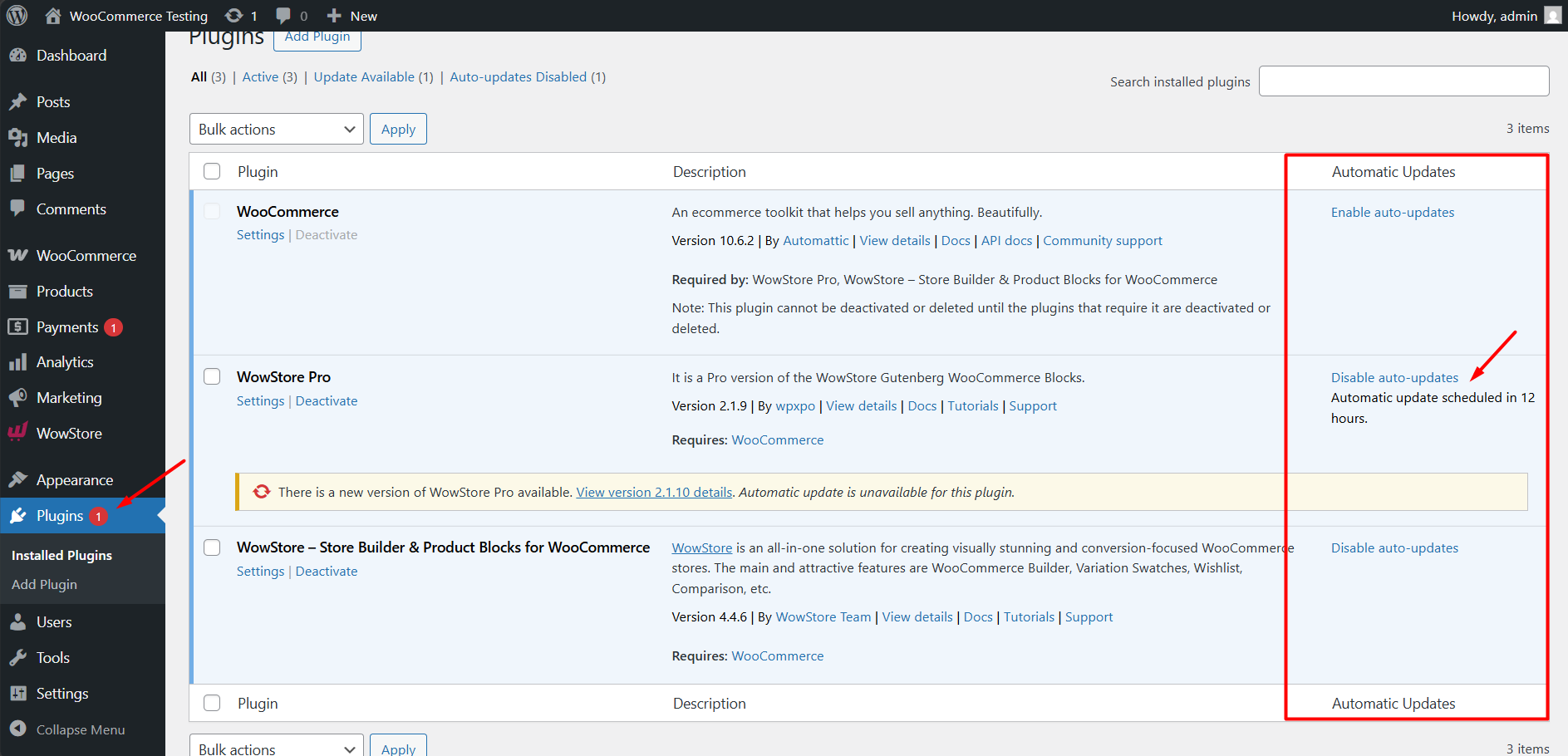 auto update schedule