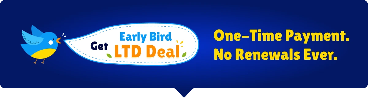 A small bird with WowInvoice offer details.