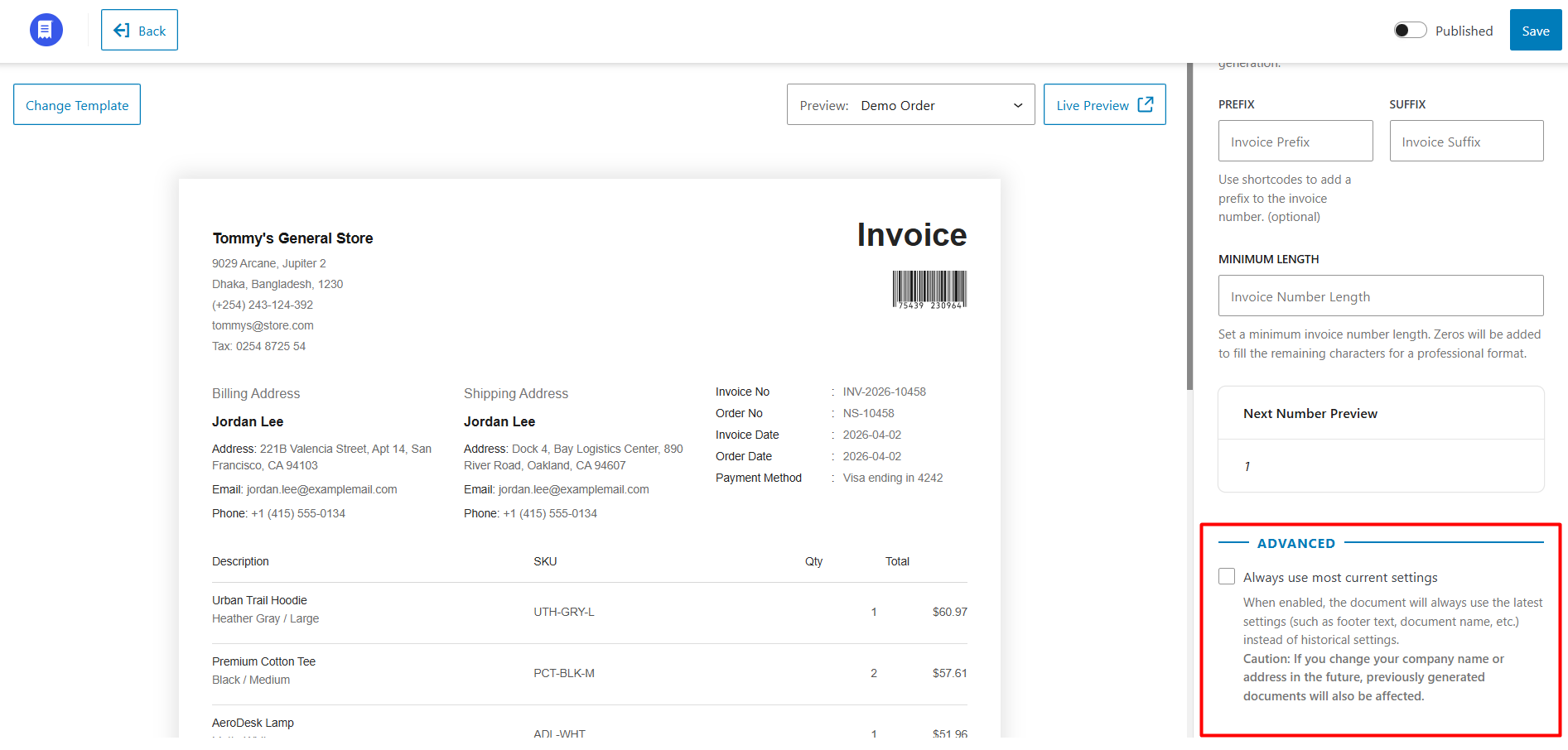 Invoice