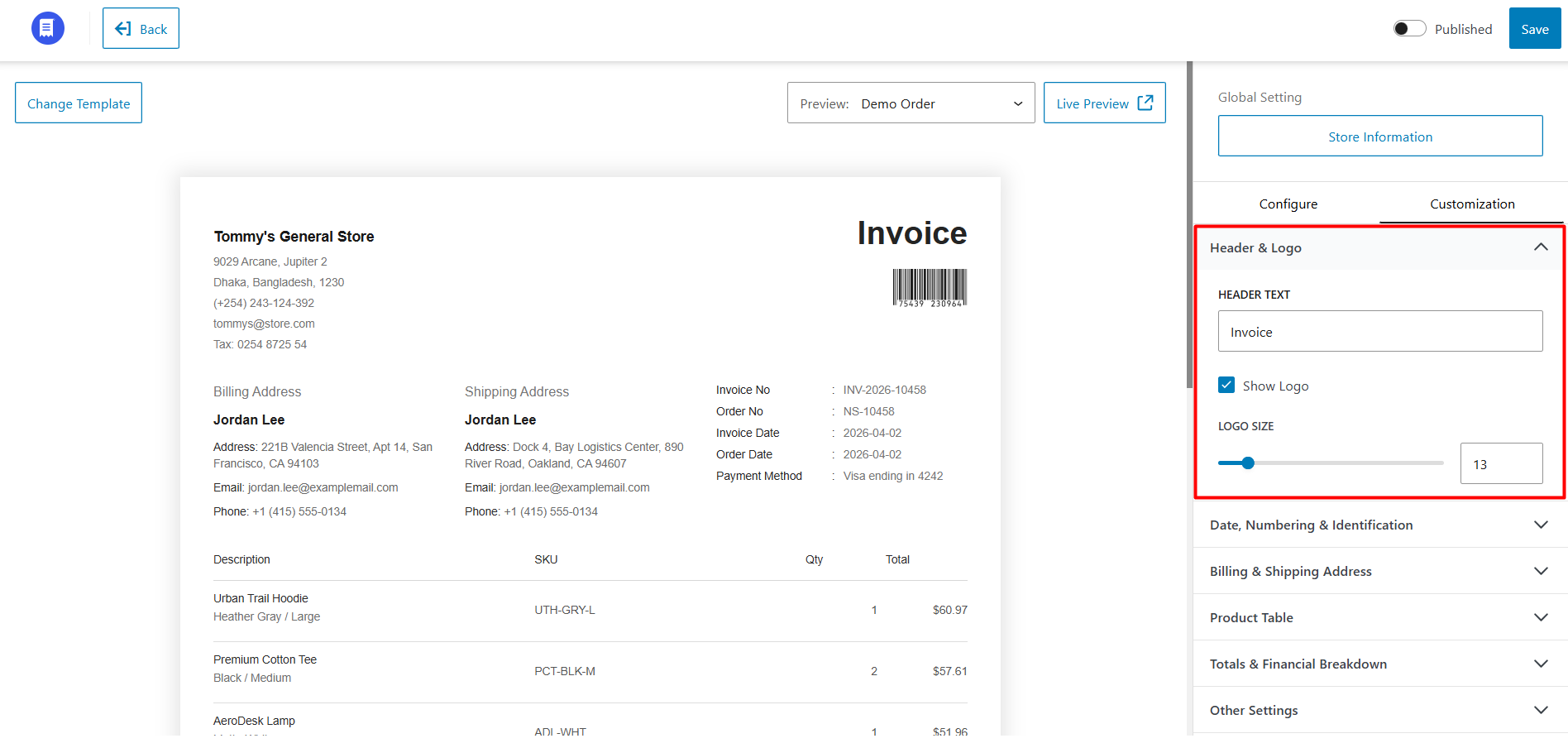 Invoice