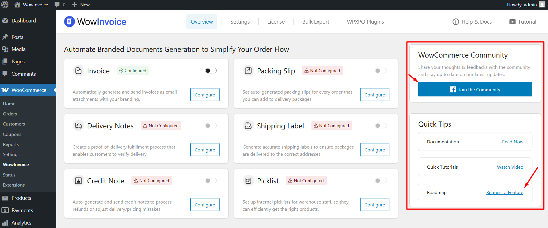 Dashboard Overview