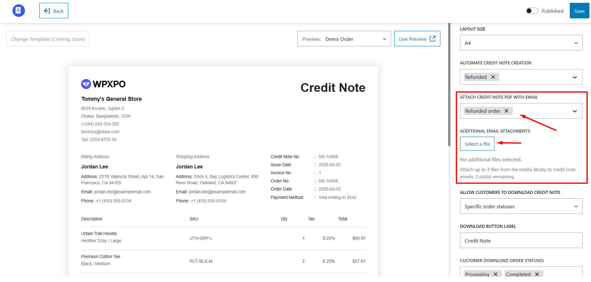 Credit Note