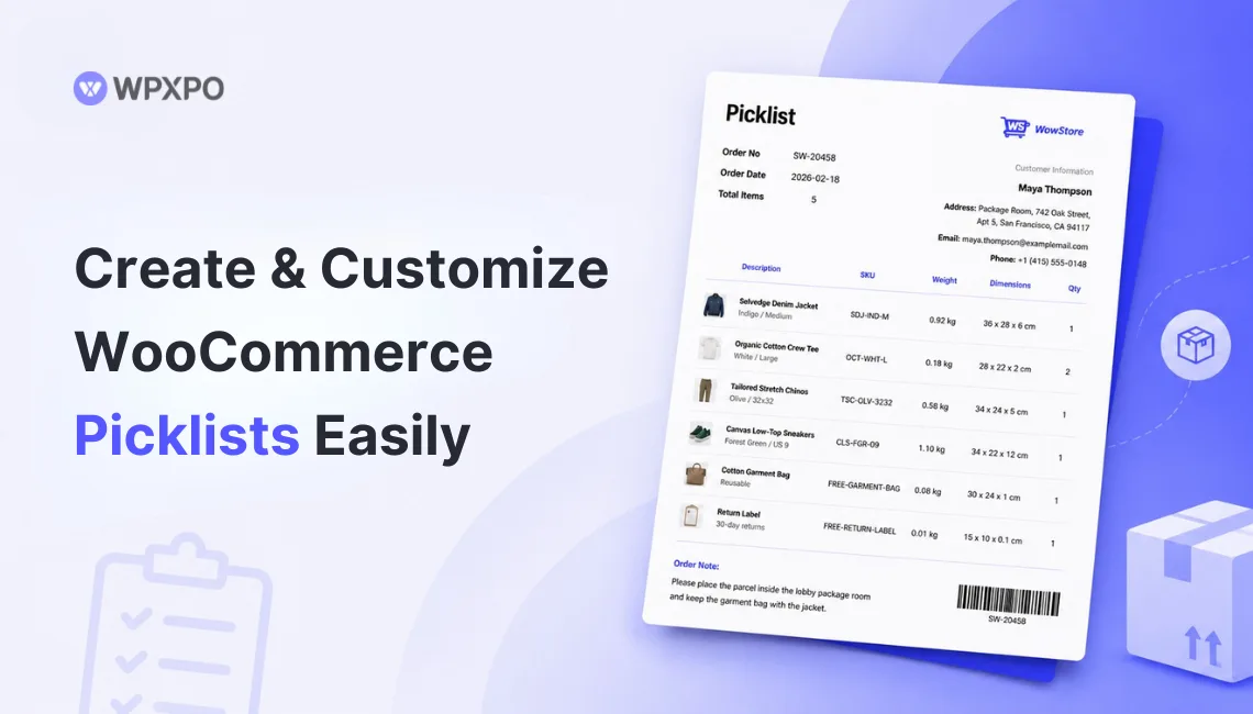 Blog banner for creating and customizing woocommerce picklists