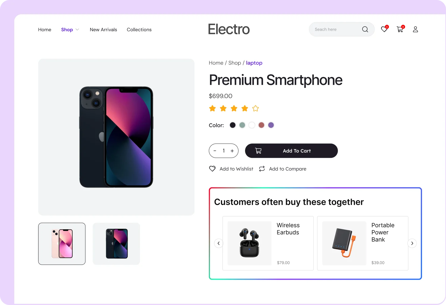 Banner image showing Electronics & Gadgets store recommendations