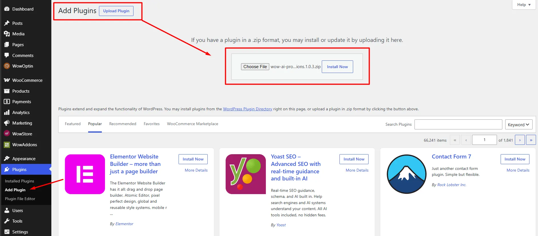 Manually add WowRecommend to your WordPress site