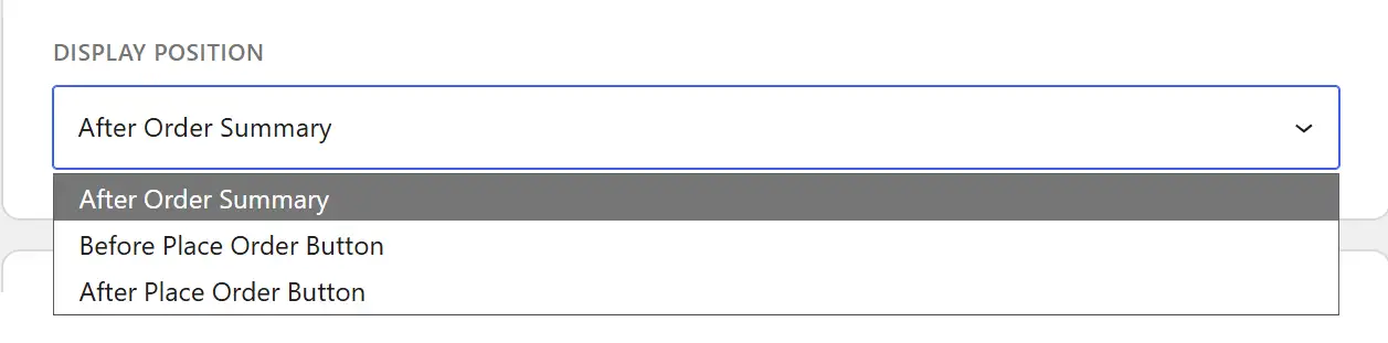 Order Bump Display Position in WowRecommend
