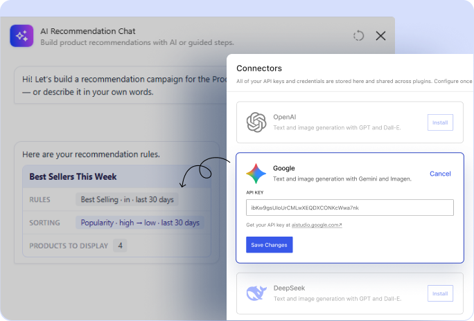 recommendation rule with ai