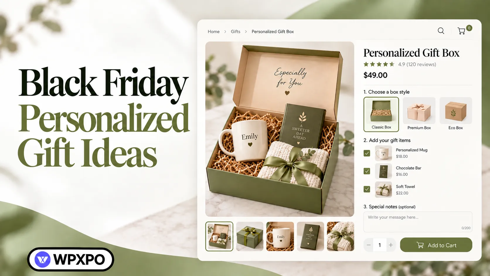 Banner image for the blog black friday personalized gift ideas