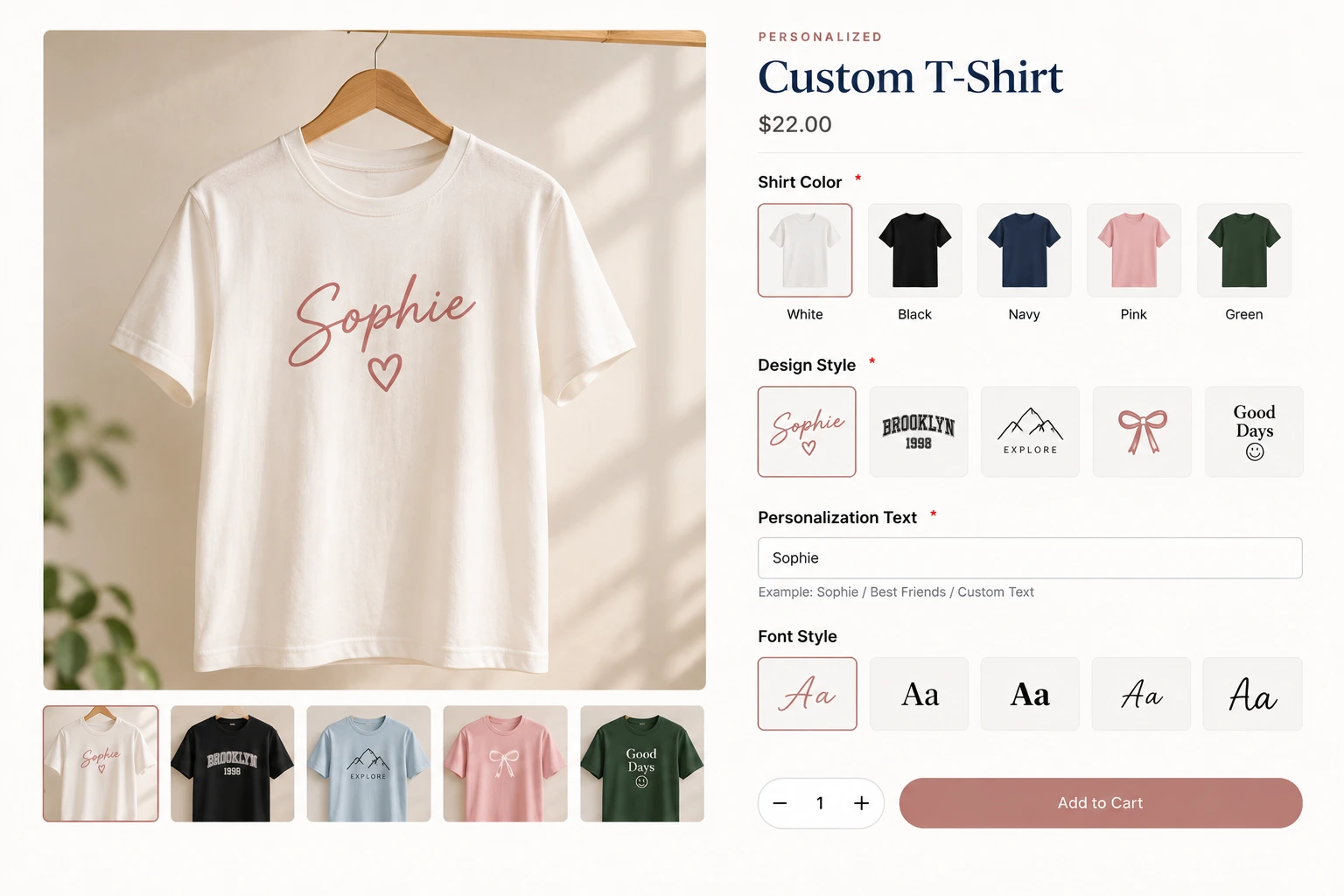 Banner image showing custom hoodie options