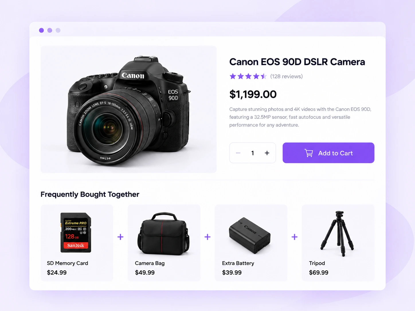 Banner image showing frequently bought together recommendation