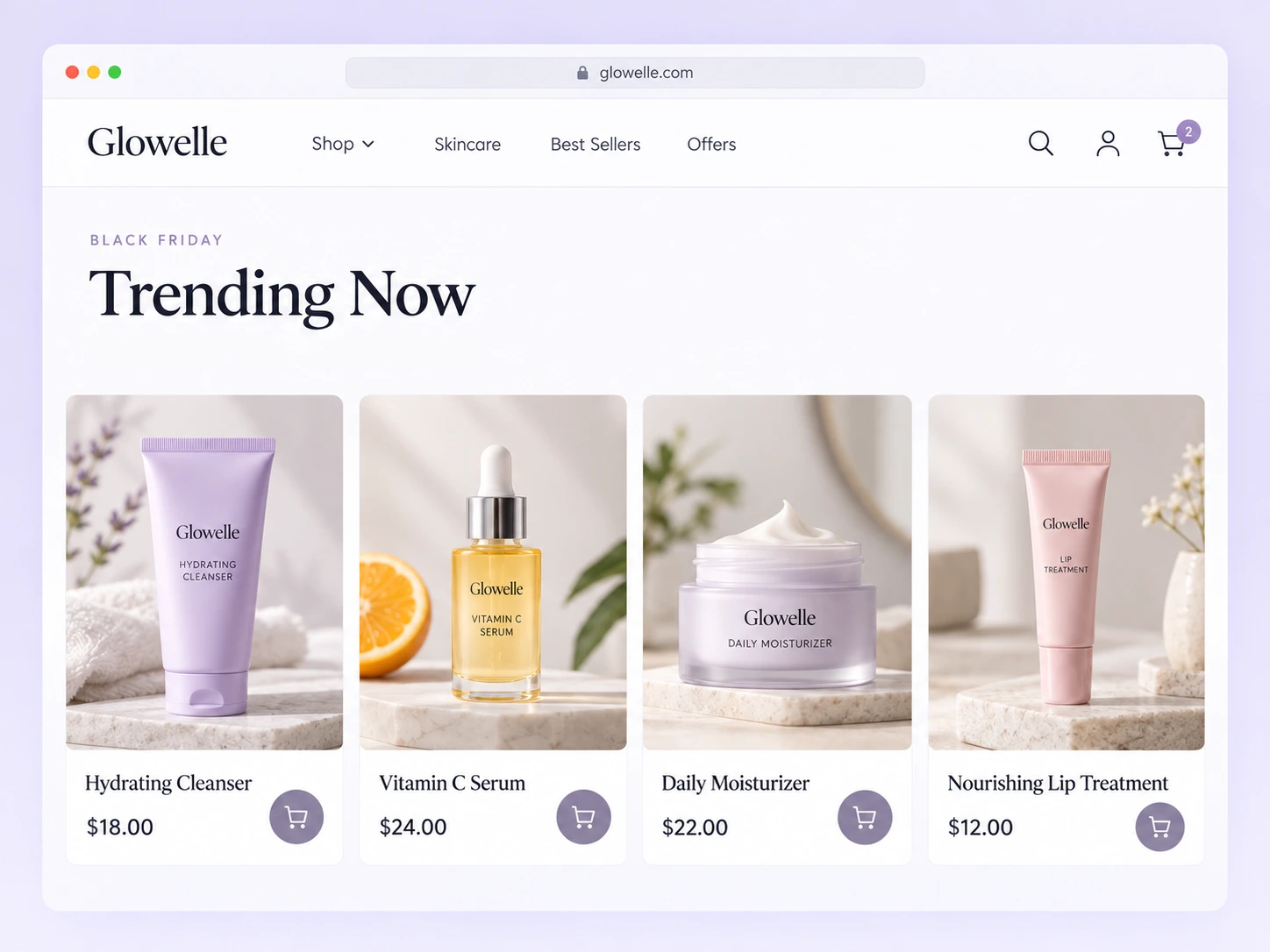 Banner image showing trending items recommendation