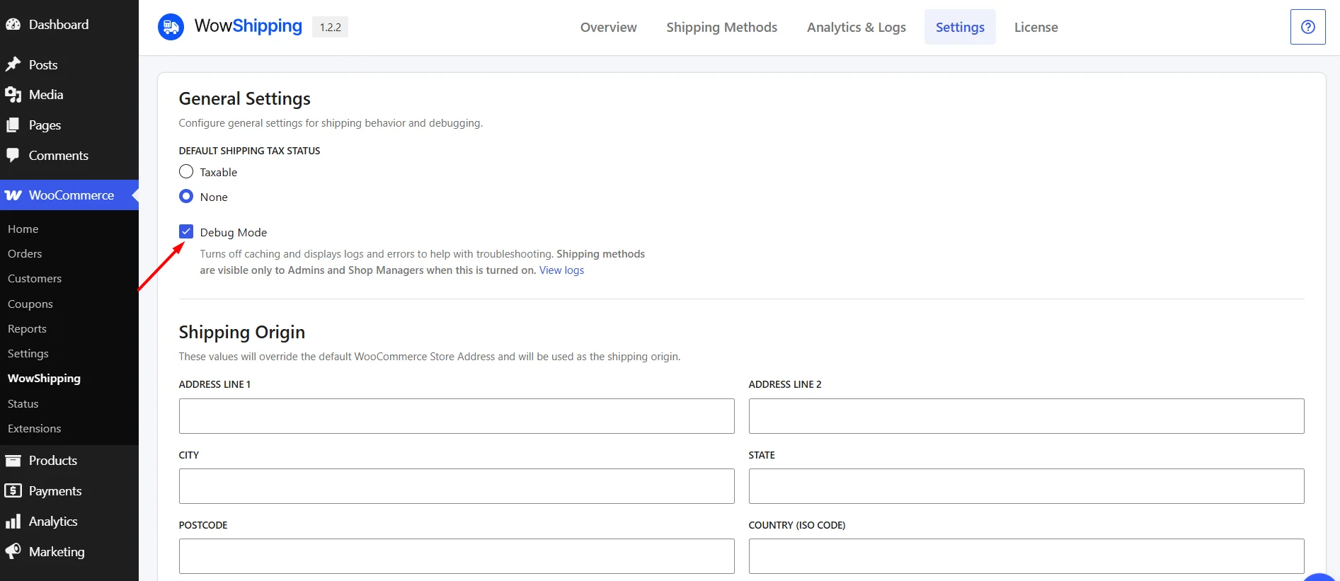 How to Enable Debug Mode & View Shipping Logs in WowShipping